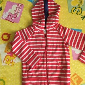 Mini Boden Stripe Hooded Jacket